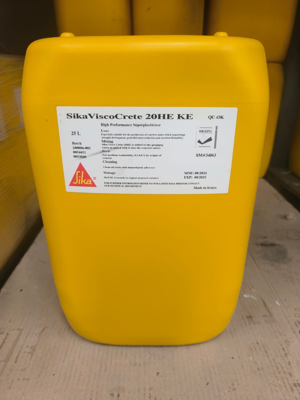 Sika ViscoCrete®-20 HE KE – High-Performance Concrete Superplasticizer
